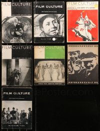 5m0890 LOT OF 7 FILM CULTURE MOVIE MAGAZINES 1940s-1960s filled with great images & articles!