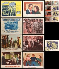 5m0691 LOT OF 17 LOBBY CARDS FROM JAMES CAGNEY MOVIES 1940s-1970s incomplete sets!