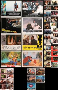 5m0667 LOT OF 45 LOBBY CARDS 1970s-1990s incomplete sets from a variety of different movies!