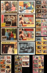 5m0657 LOT OF 61 LOBBY CARDS 1930s-1960s incomplete sets from a variety of different movies!