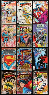5m0454 LOT OF 12 SUPERMAN COMIC BOOKS 1980s-1990s DC Comics' superhero, The Man of Steel!