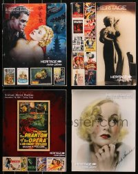 5m0937 LOT OF 4 HERITAGE AUCTION CATALOGS 2008-2009 movie posters, photography stills & more!
