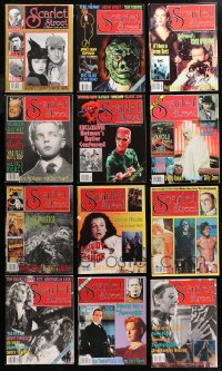 5m0852 LOT OF 12 SCARLET STREET #13-24 MOVIE MAGAZINES 1994-1997 great images & articles!