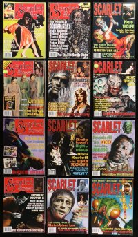 5m0850 LOT OF 12 SCARLET STREET #37-48 MOVIE MAGAZINES 2000-2003 great images & articles!