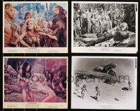 5m0378 LOT OF 4 ONE MILLION YEARS B.C. COLOR AND BLACK & WHITE 8X10 STILLS 1966 Raquel Welch!