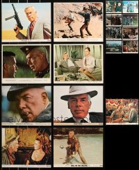 5m0307 LOT OF 17 LEE MARVIN COLOR 8X10 STILLS 1960s-1980s great scenes from his movies!