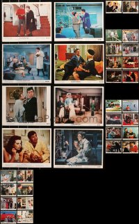 5m0267 LOT OF 34 JERRY LEWIS COLOR 8X10 STILLS 1960s great scenes from his movies!