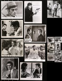 5m0310 LOT OF 17 ALAIN DELON 8X10 STILLS 1960s-1970s great scenes from his movies!