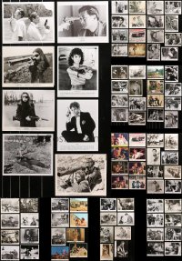 5m0199 LOT OF 128 8X10 STILLS SHOWING PEOPLE WITH GUNS 1940s-1990s a variety of movie scenes!
