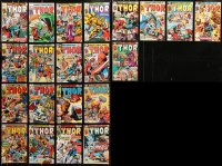 5m0443 LOT OF 21 THOR COMIC BOOKS 1978-1980 the Marvel Comics Norse god superhero!