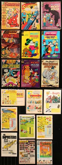 5m0469 LOT OF 9 COMIC BOOKS 1960s-1980s Frankenstein, Superman, Mickey Mouse & more!