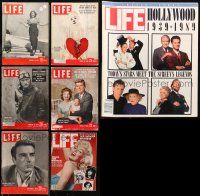 5m0889 LOT OF 7 LIFE MAGAZINES 1940s-1980s filled with great images & articles on celebrities!