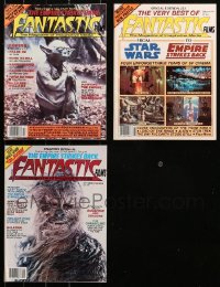 5m0921 LOT OF 3 FANTASTIC FILMS MOVIE MAGAZINES 1980-1981 Empire Strikes Back Star Wars issues!