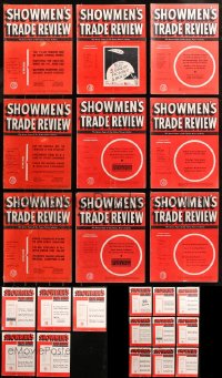 5m0816 LOT OF 23 SHOWMEN'S TRADE REVIEW EXHIBITOR MAGAZINES 1940s-1950s info for theaters owners!