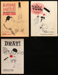 5m1000 LOT OF 3 HARDCOVER COMEDY BOOKS 1960s-1970s Hirschfeld cover art on each!