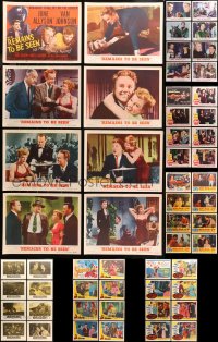 5m0654 LOT OF 70 LOBBY CARDS 1950s-1960s complete sets from a variety of different movies!