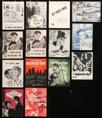 5m0401 LOT OF 14 GINGER ROGERS DANISH PROGRAMS 1930s-1950s from several of her movies!