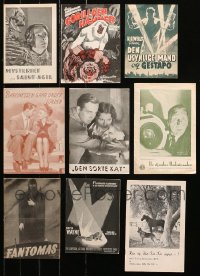 5m0412 LOT OF 9 DANISH PROGRAMS 1930s-1940s different images from a variety of movies!