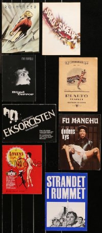 5m0413 LOT OF 8 DANISH PROGRAMS 1960s-1990s different images from a variety of movies!