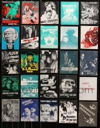 5m0391 LOT OF 25 HORROR/SCI-FI/FANTASY DANISH PROGRAMS 1950s-1970s cool different images!