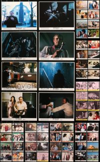 5m0218 LOT OF 79 COLOR 8X10 STILLS AND MINI LOBBY CARDS 1970s-1980s a variety of movie scenes!
