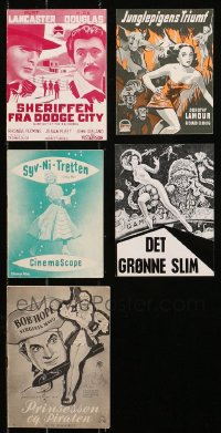 5m0418 LOT OF 5 DANISH PROGRAMS 1940s-1960s cool different images!