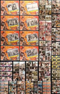 5m0599 LOT OF 166 MEXICAN LOBBY CARDS 1950s-1970s mostly complete sets from a variety of movies!