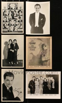 5m0371 LOT OF 6 8X10 RADIO PHOTOS 1930s Joe Penner & other top performers of the day!