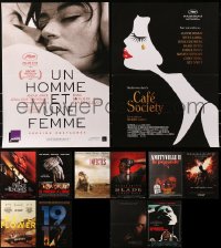5m0096 LOT OF 13 FORMERLY FOLDED 15X21 FRENCH POSTERS 1970s-2010s a variety of cool movie images!