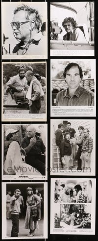 5m0305 LOT OF 18 CANDID 8X10 STILLS WITH DIRECTORS 1960s-1990s great behind the scenes images!