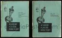 5m1014 LOT OF 2 1960 ACADEMY PLAYERS DIRECTORY SOFTCOVER BOOKS 1960 filled with information!