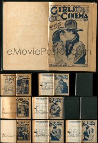 5m1003 LOT OF 3 GIRLS' CINEMA MOVIE MAGAZINE 1920-23 HARDCOVER BOUND VOLUMES 1920-1923 cool!