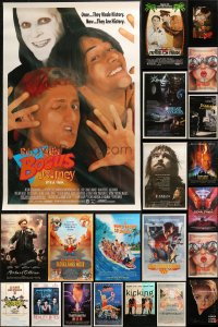 5m0153 LOT OF 29 MOSTLY UNFOLDED MOSTLY SINGLE-SIDED ONE-SHEETS 1980s-1990s cool movie images!