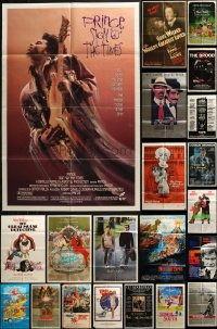 5m0730 LOT OF 69 FOLDED ONE-SHEETS 1970s-1980s great images from a variety of movies!