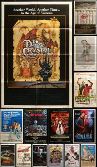 5m0792 LOT OF 18 FOLDED ONE-SHEETS 1970s-1980s great images from a variety of different movies!