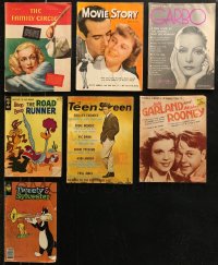 5m0887 LOT OF 7 MAGAZINES AND COMIC BOOKS 1930s-1970s Family Circle, Movie Story, Looney Tunes!