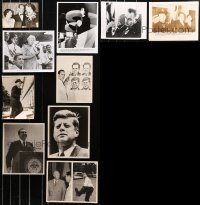 5m0306 LOT OF 18 8X10 STILLS SHOWING REAL-LIFE U.S. PRESIDENTS 1940s-1980s JFK, Nixon & more!