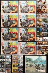 5m0610 LOT OF 73 MEXICAN LOBBY CARDS 1950s-1990s complete & incomplete sets from a variety of movies!
