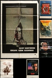 5m0813 LOT OF 7 FOLDED CLINT EASTWOOD ONE-SHEETS 1970s-1990s Escape From Alcatraz, Gauntlet & more!