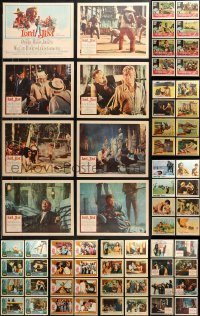 5m0651 LOT OF 72 LOBBY CARDS 1950s-1970s complete & incomplete sets from a variety of movies!
