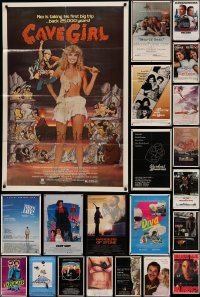 5m0777 LOT OF 28 FOLDED 1980S ONE-SHEETS 1980s great images from a variety of different movies!