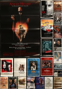 5m0774 LOT OF 29 FOLDED ONE-SHEETS 1980s great images from a variety of different movies!