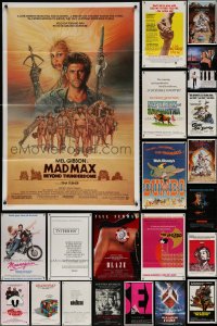 5m0747 LOT OF 52 FOLDED ONE-SHEETS 1970s-1990s great images from a variety of different movies!