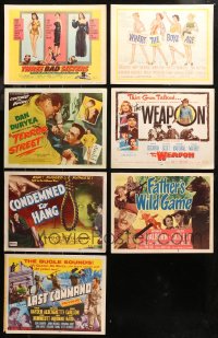 5m0705 LOT OF 7 TITLE CARDS 1950s-1960s great images from a variety of different movies!