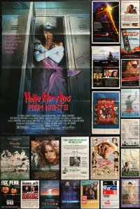 5m0781 LOT OF 25 FOLDED ONE-SHEETS 1980s great images from a variety of different movies!