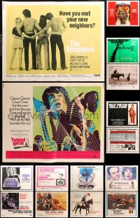 5m0104 LOT OF 21 UNFOLDED HALF-SHEETS 1970s great images from a variety of movies!