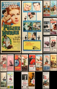 5m0035 LOT OF 21 UNFOLDED INSERTS 1960s great images from a variety of different movies!