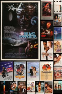 5m0165 LOT OF 26 MOSTLY UNFOLDED SINGLE-SIDED ONE-SHEETS 1980s-1990s cool movie images!