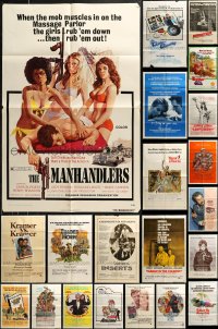 5m0769 LOT OF 32 FOLDED 1970S ONE-SHEETS 1970s great images from a variety of different movies!