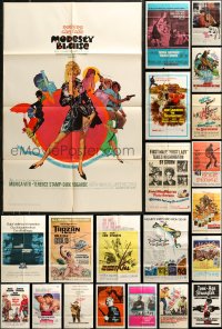 5m0779 LOT OF 27 FOLDED 1960S ONE-SHEETS 1960s great images from a variety of different movies!